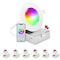 Luxrite 4 Inch Smart LED Recessed Lights RGBW Wifi App and Voice Control 10.5W 700LM No Hub Required, 6PK LR22740-6PK - alternate 1